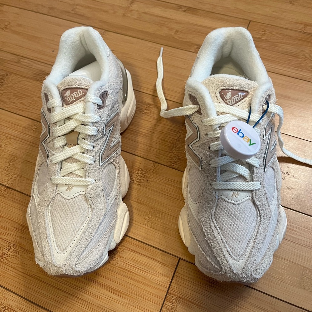 New Balance 9060 Cream and White Women's Sneakers